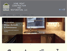 Tablet Screenshot of donerightconstruct.com